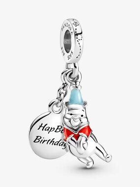 Pandora Winnie the Pooh Birthday Dangle Charm